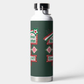 クリスマス映画マラソン レトロな看板 祭りの装飾 ウォーターボトル (左面)