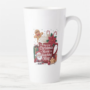 クリスマス映画鑑賞マグカップ Xmas カフェラテマグ