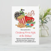 クリスマス映画鑑賞会のご招待 招待状 (スタンド正面)