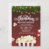 クリスマス映画鑑賞会の招待状 招待状 (正面)