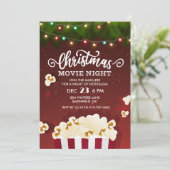 クリスマス映画鑑賞会の招待状 招待状 (スタンド正面)