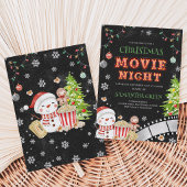 クリスマス映画鑑賞会ホリデーパーティー 招待状