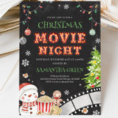 クリスマス映画鑑賞会ホリデーパーティー 招待状