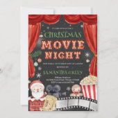 クリスマス映画鑑賞会ホリデーパーティー 招待状 (正面)