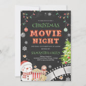 クリスマス映画鑑賞会ホリデーパーティー 招待状 (正面)