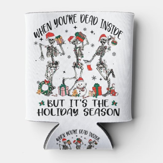 クリスマス映画鑑賞、クリスマスプレゼントおもしろい、 缶クーラー (正面)