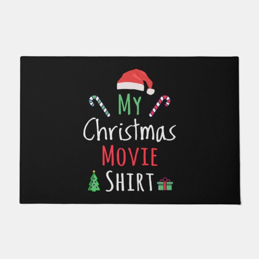 クリスマス映画Tシャツ ドアマット (正面)