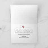 クリスマス春の果実の写真祖父母 シーズンカード (内部)