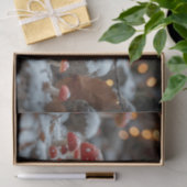 クリスマス時のキノコの魔法の森 薄葉紙 (ギフト)