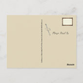 クリスマス時のヴィンテージクリスマス14日 ポストカード (裏面)