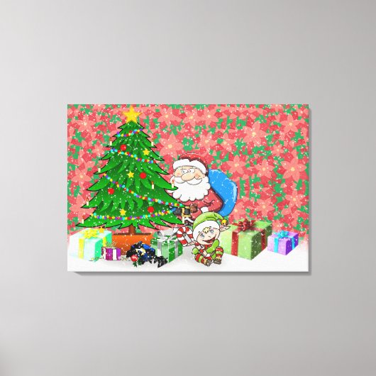 クリスマス時刻 キャンバスプリント (正面)