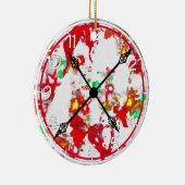 クリスマス時刻 セラミックオーナメント (右)