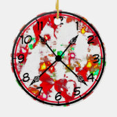 クリスマス時刻 セラミックオーナメント (裏面)