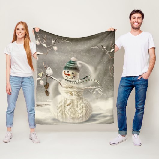 クリスマス時刻 フリースブランケット (インサイチュ)