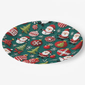 クリスマス時刻 ペーパープレート (アングル)