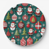 クリスマス時刻 ペーパープレート (正面)