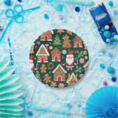 クリスマス時刻 ペーパープレート (パーティー)