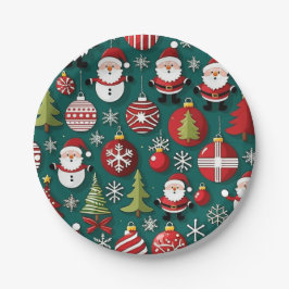 クリスマス時刻 ペーパープレート