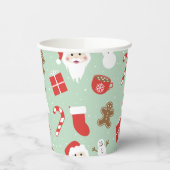 クリスマス時刻 紙コップ (左)