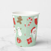クリスマス時刻 紙コップ (右)