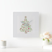 ****クリスマス時計の季節**** スクエア壁時計 (ホーム)