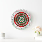 クリスマス時計の色 ラージ壁時計 (ホーム)