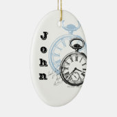 クリスマス時計の飾り セラミックオーナメント (右)