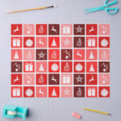 クリスマス時間ティッシュペーパー 薄葉紙 (クラフト)