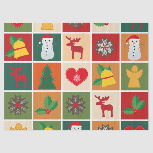 クリスマス時間ティッシュペーパー 薄葉紙 (正面)