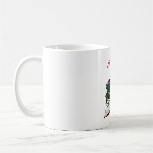 クリスマス時間等 コーヒーマグカップ (左)