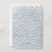 クリスマス暖炉と(ユダヤ教)メノラーホリデーカード 招待状 (裏面)