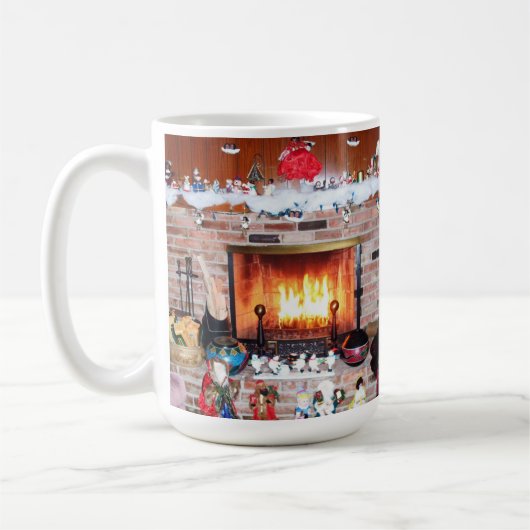クリスマス暖炉 コーヒーマグカップ (左)