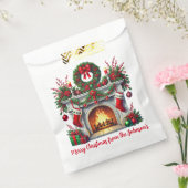 クリスマス暖炉 フェイバーバッグ (封をした状態)