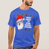 クリスマス最も可能性が…ジョークTシャツ Tシャツ (正面)