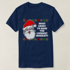 クリスマス最も可能性が…ジョークTシャツ Tシャツ