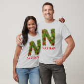 クリスマス最初のNのモノグラムのTシャツ Tシャツ (ユニセックス)