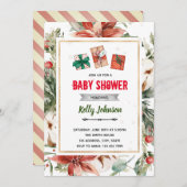 クリスマス最大の贈り物シャワー 招待状 (正面/裏面)