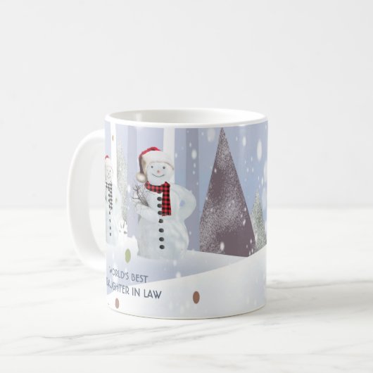 クリスマス最高のにおける世界の娘 コーヒーマグカップ (正面左)