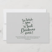 クリスマス最高ののカードを カード (裏面)