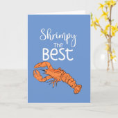 クリスマス最高ののロブスターを金切り感謝していする カード (黄色い花)