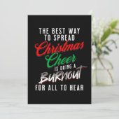 クリスマス最高のの応援クリスマスを広める方法おもしろい シーズンカード (スタンド正面)