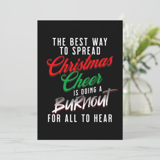 クリスマス最高のの応援クリスマスを広める方法おもしろい シーズンカード (スタンド正面)