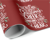 クリスマス最高のの応援休暇を広げる方法 ラッピングペーパー (ロールコーナー)