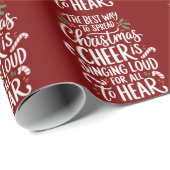 クリスマス最高のの応援小妖精や小人のクリスマスを広げる方法 ラッピングペーパー (ロールコーナー)