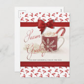 クリスマス最高のの祭日 シーズンポストカード (正面/裏面)