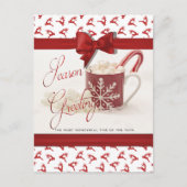 クリスマス最高のの祭日 シーズンポストカード (正面)