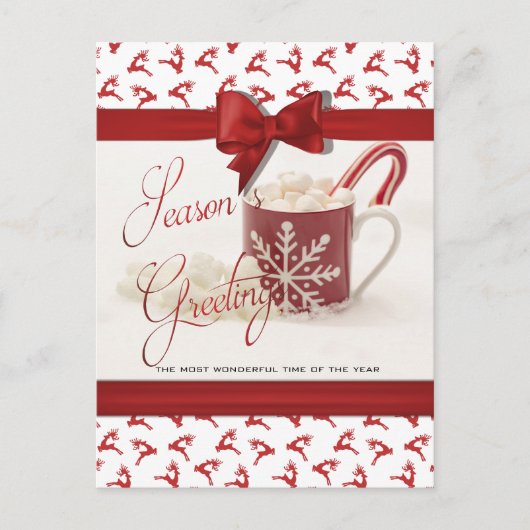 クリスマス最高のの祭日 シーズンポストカード (正面)