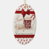 クリスマス最高のの祭日 セラミックオーナメント (右)