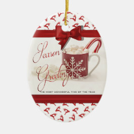クリスマス最高のの祭日 セラミックオーナメント