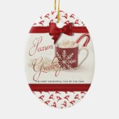 クリスマス最高のの祭日 セラミックオーナメント (裏面)